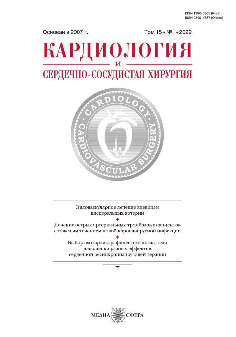 Эндоваскулярное лечение аневризм висцеральных артерий