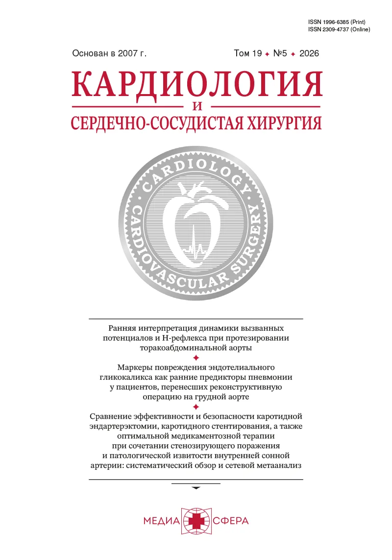 Применение композитного гомографта у педиатрического пациента с инфекционным эндокардитом протеза аортального клапана