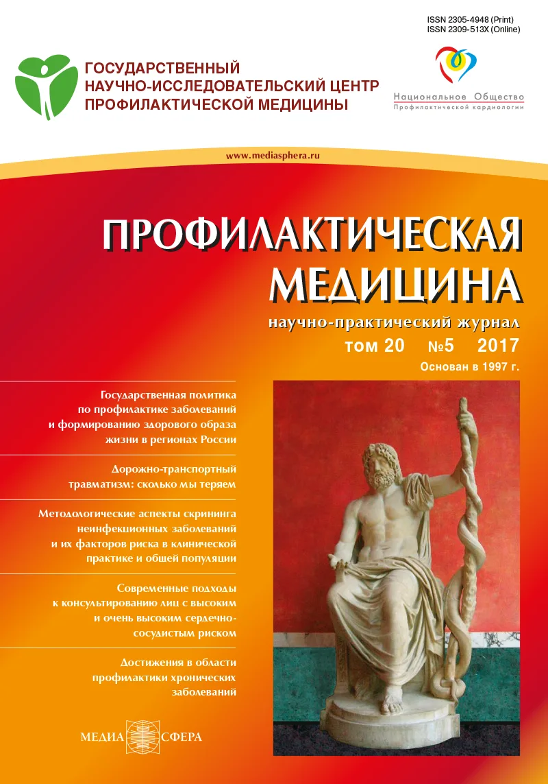 Потерянные годы здоровой жизни в результате дорожно-транспортных происшествий в России